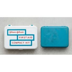 Vintage 70s/80s Johnson & Johnson First Aid Compact Kit